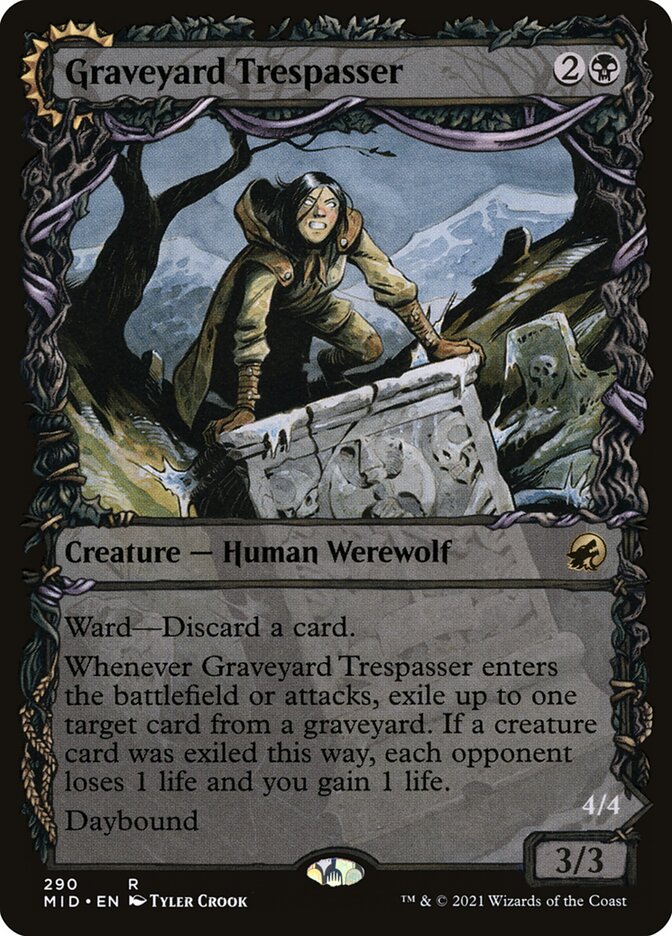 Graveyard Trespasser // Graveyard Glutton, Innistrad: Midnight Hunt · 290