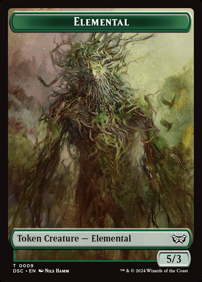 Elemental, Duskmourn Commander Tokens · 0009