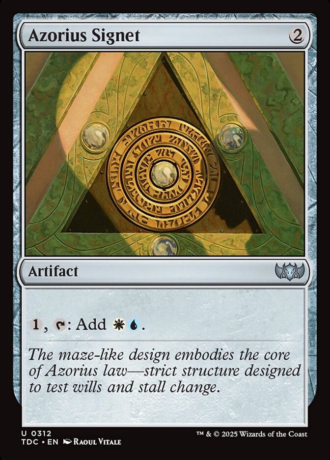 Azorius Signet, Tarkir: Dragonstorm Commander · 0312