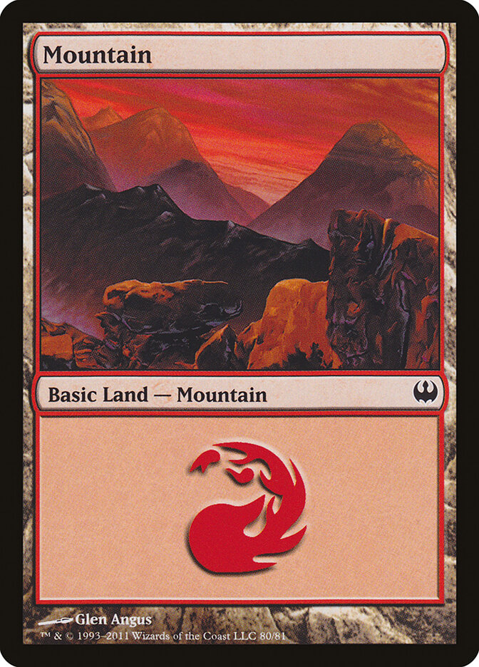 Mountain, Duel Decks: Knights vs. Dragons · 80/81