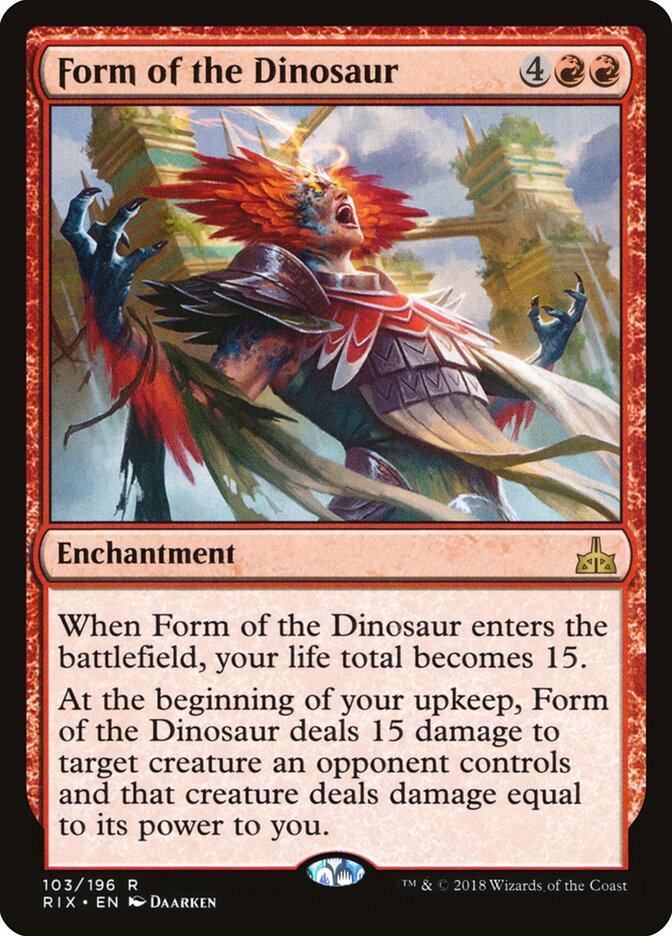Form of the Dinosaur, Rivals of Ixalan · 103/196