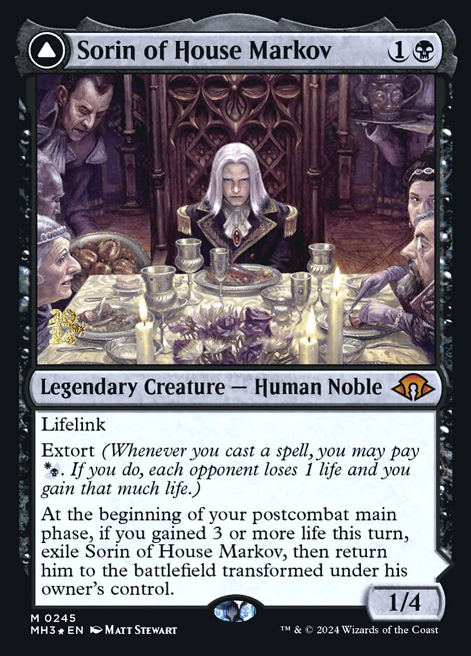 Sorin of House Markov // Sorin, Ravenous Neonate, Modern Horizons 3 Promos · 0245