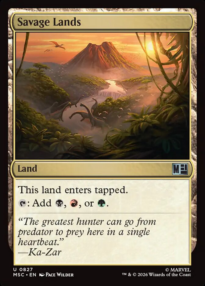 Savage Lands, Marvel Super Heroes Commander · 0827