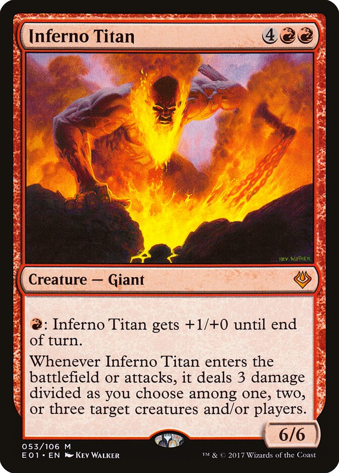 Inferno Titan, Archenemy: Nicol Bolas · 053/106