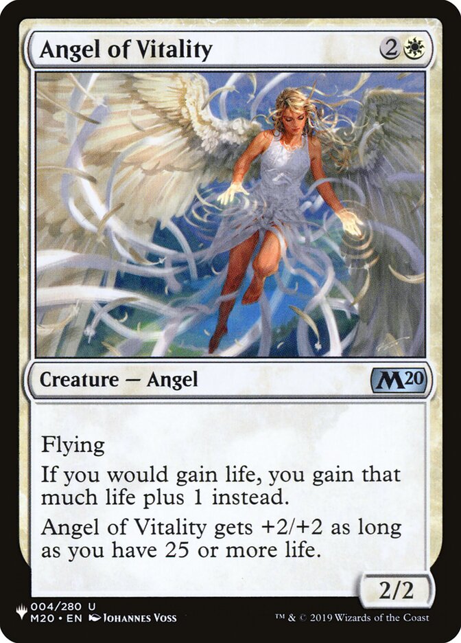 Angel of Vitality, The List · m20-4