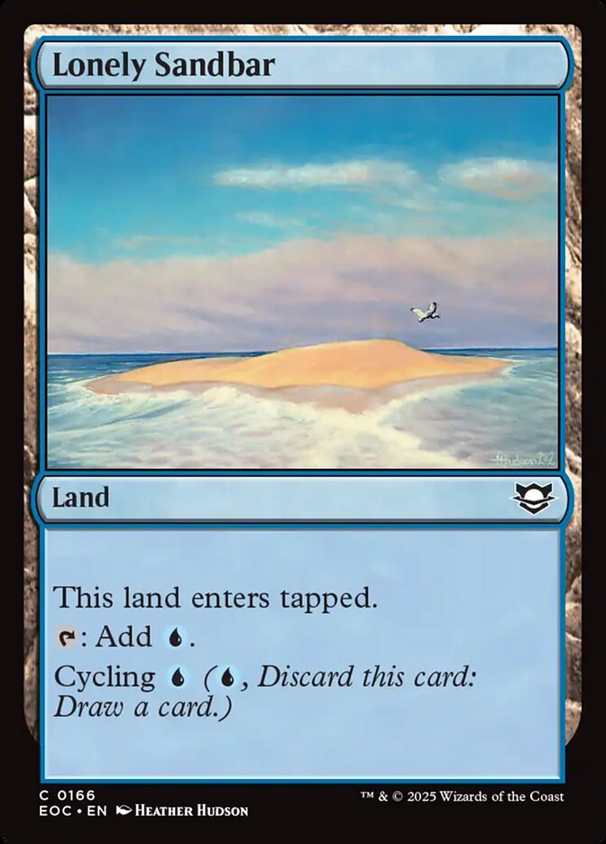 Lonely Sandbar, Edge of Eternities Commander · 0166