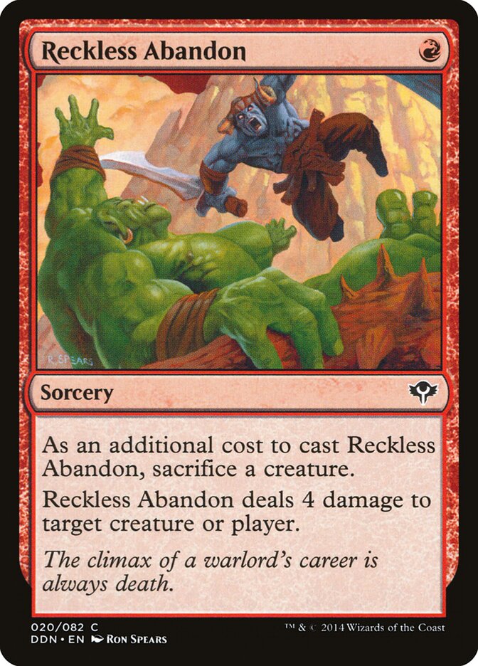 Reckless Abandon, Duel Decks: Speed vs. Cunning · 020/082