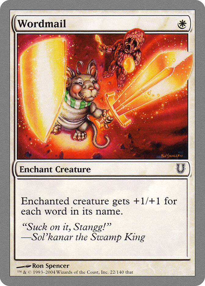 Wordmail, Unhinged · 22/140