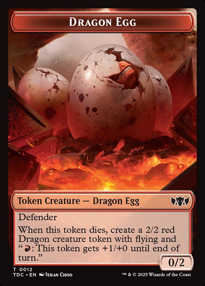 Dragon Egg, Tarkir: Dragonstorm Commander Tokens · 0012