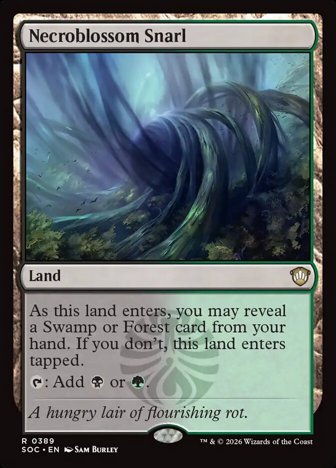 Necroblossom Snarl, Secrets of Strixhaven Commander · 0389