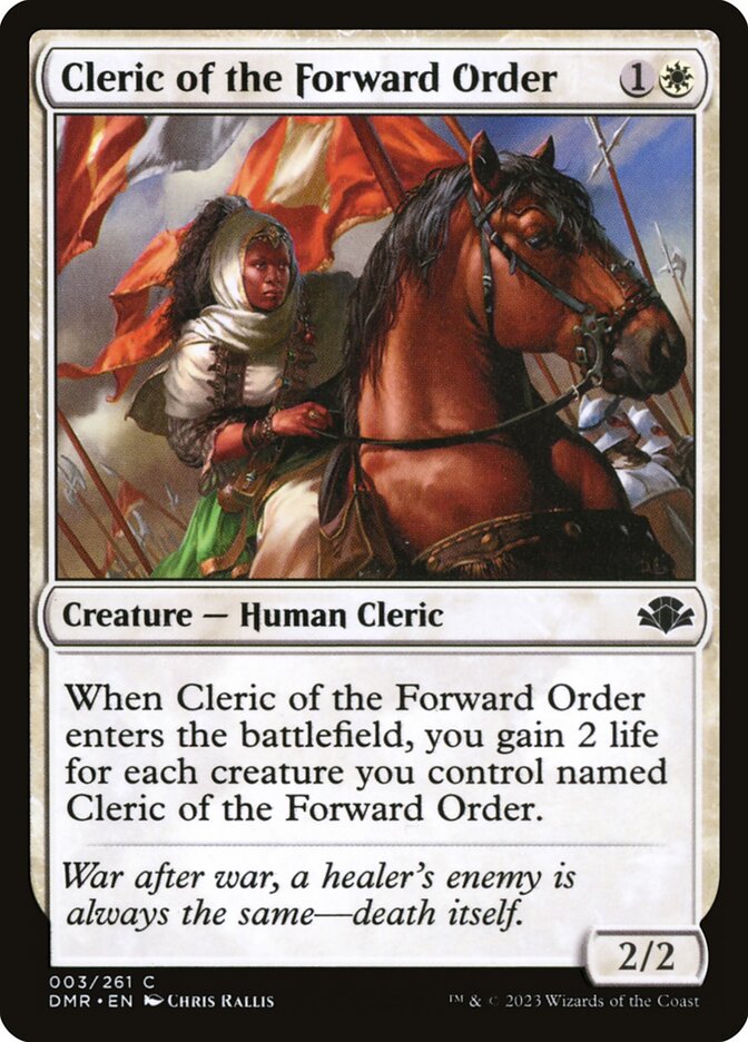 Cleric of the Forward Order, Dominaria Remastered · 003/261