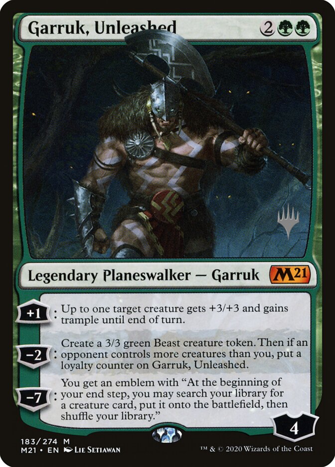 Garruk, Unleashed, Core Set 2021 Promos · 183/274