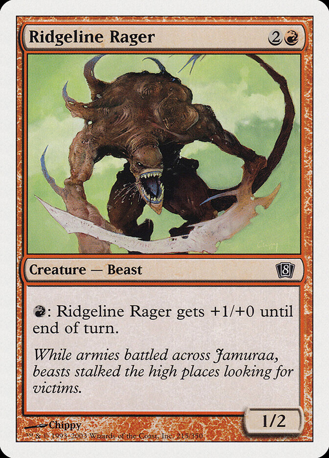 Ridgeline Rager, Eighth Edition · 215/350