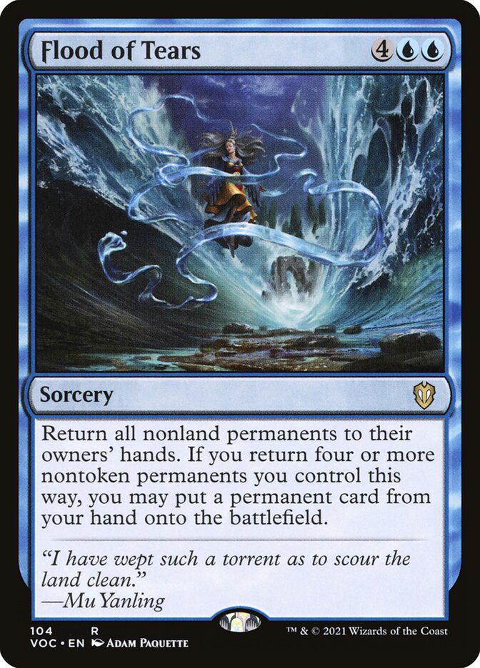 Flood of Tears, Crimson Vow Commander · 104