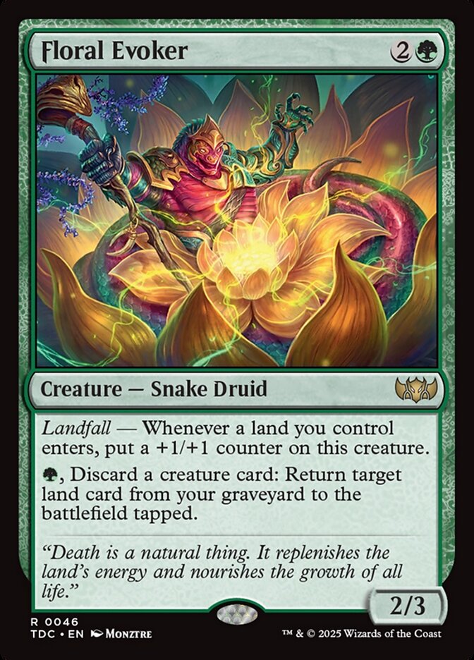 Floral Evoker, Tarkir: Dragonstorm Commander · 0046