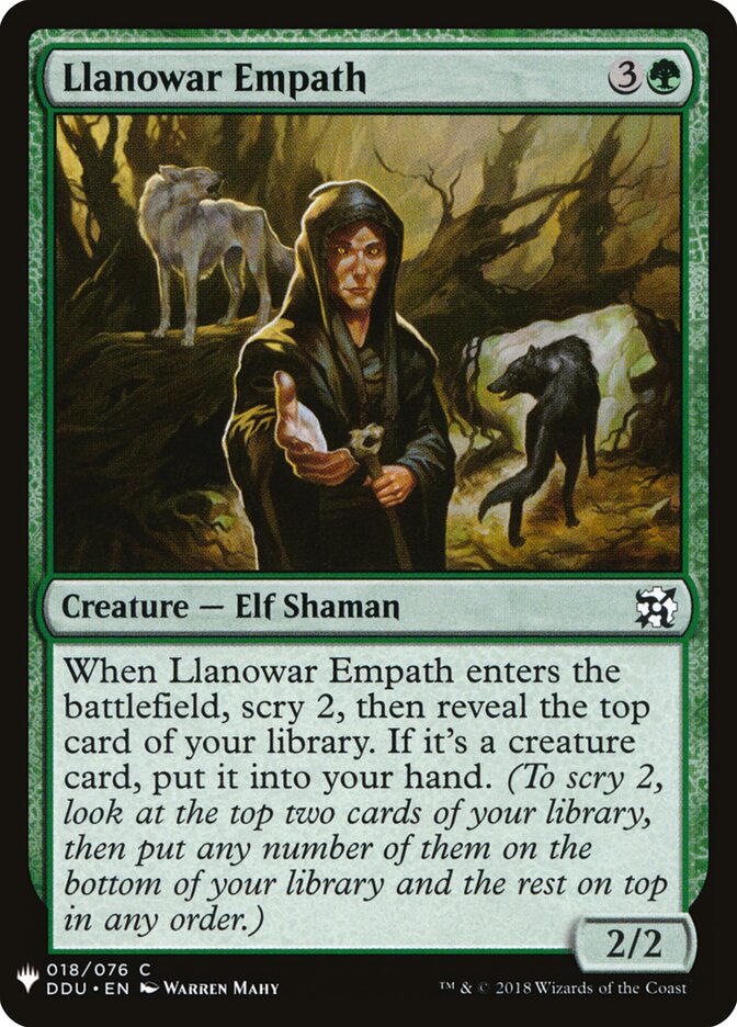 Llanowar Empath, The List · ddu-18