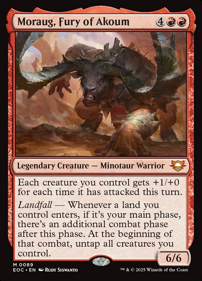 Moraug, Fury of Akoum, Edge of Eternities Commander · 0089