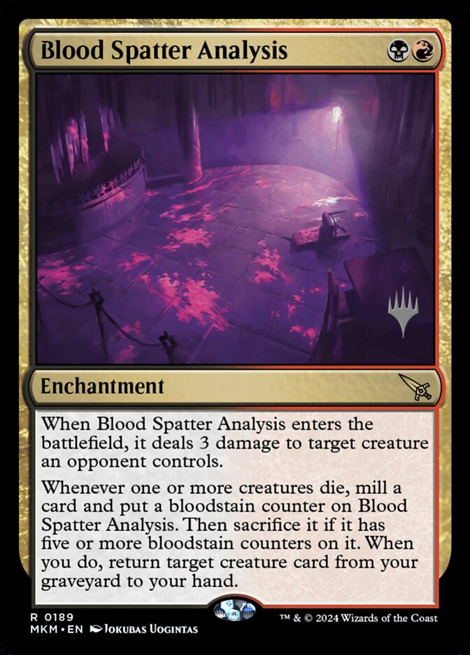 Blood Spatter Analysis, Murders at Karlov Manor Promos · 0189