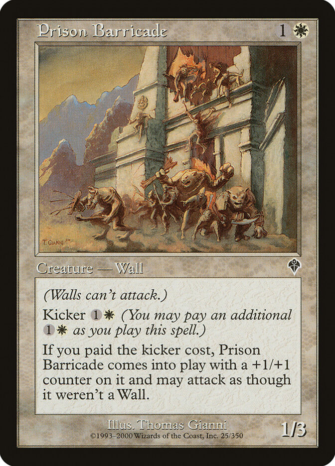 Prison Barricade, Invasion · 25/350