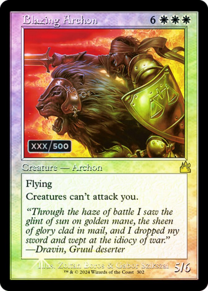 Blazing Archon, Ravnica Remastered · 302z
