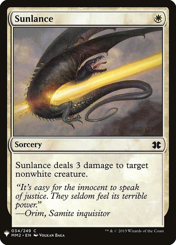 Sunlance, The List · mm2-34