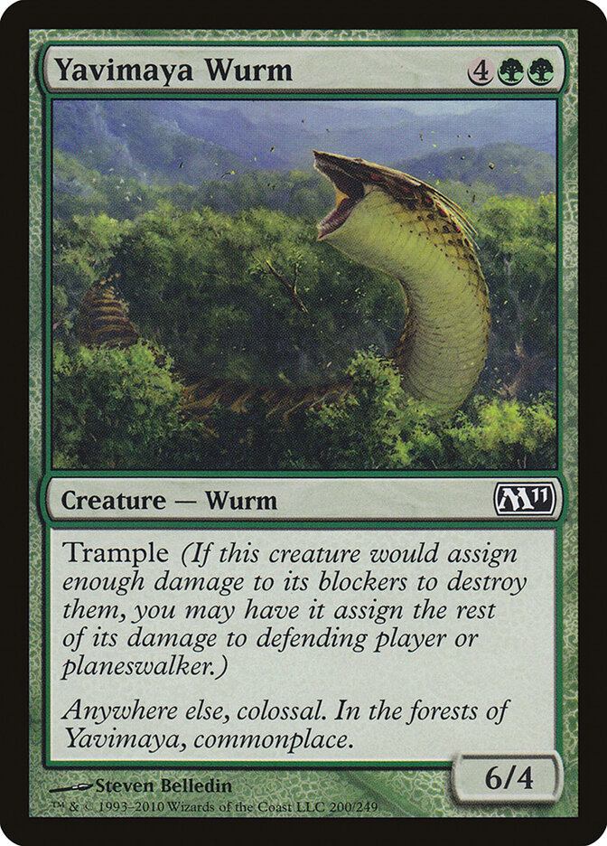 Yavimaya Wurm, Magic 2011 · 200/249