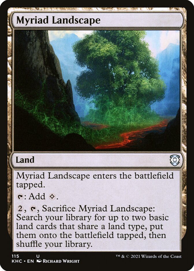 Myriad Landscape, Kaldheim Commander · 115