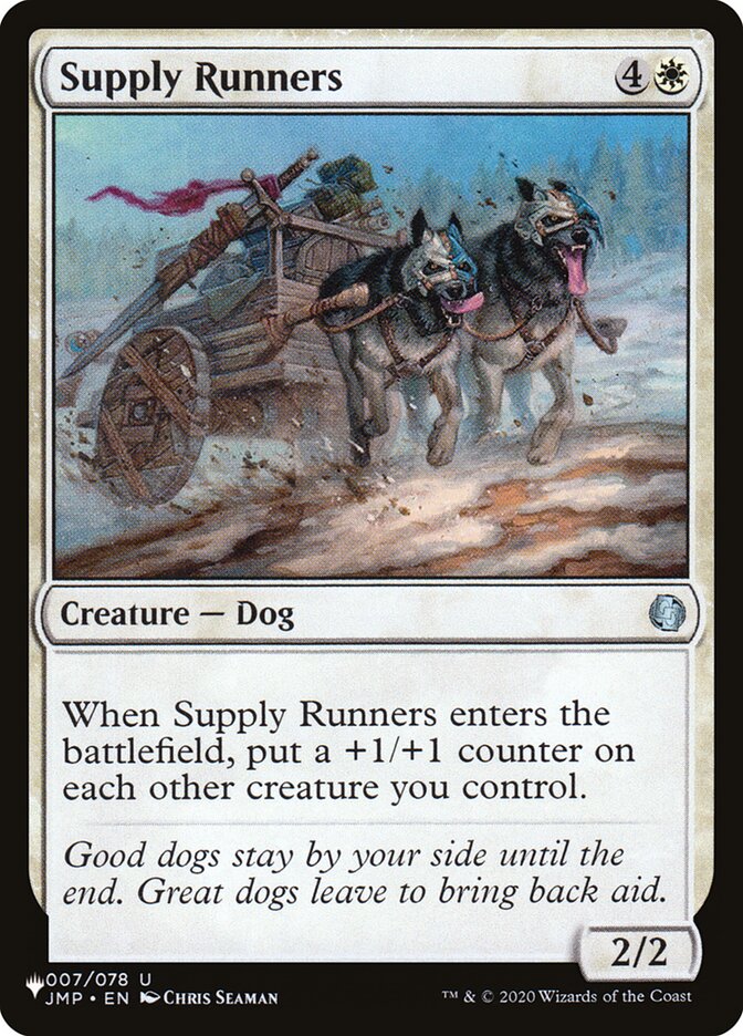 Supply Runners, The List · jmp-7