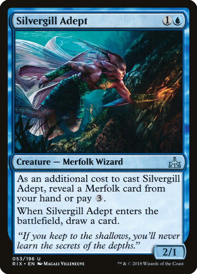 Silvergill Adept, Rivals of Ixalan · 053/196