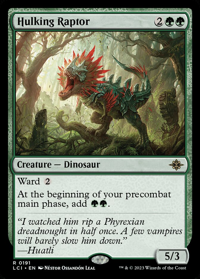 Hulking Raptor, The Lost Caverns of Ixalan · 0191