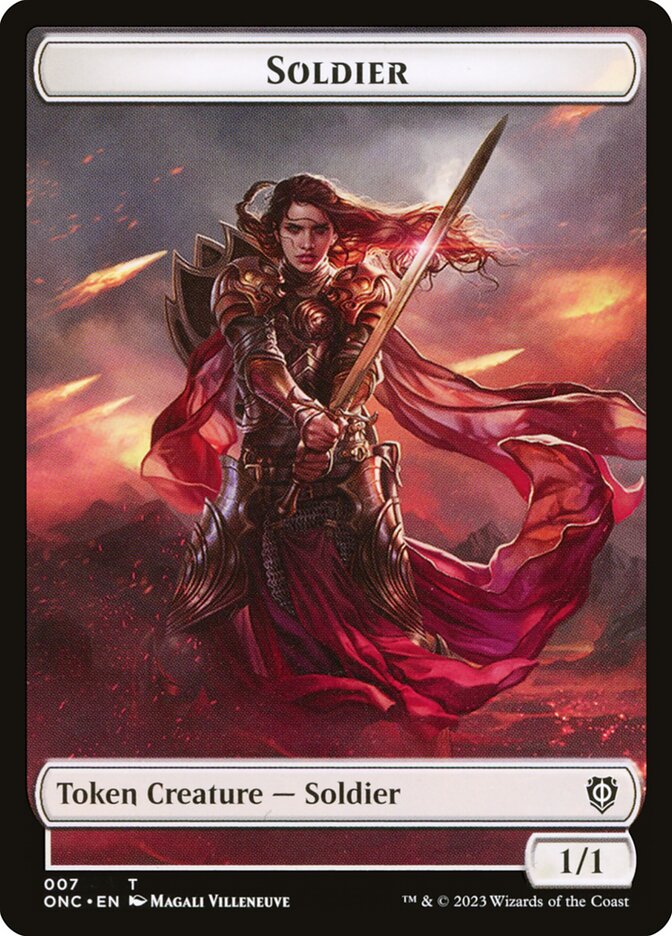 Soldier, Phyrexia: All Will Be One Commander Tokens · 007
