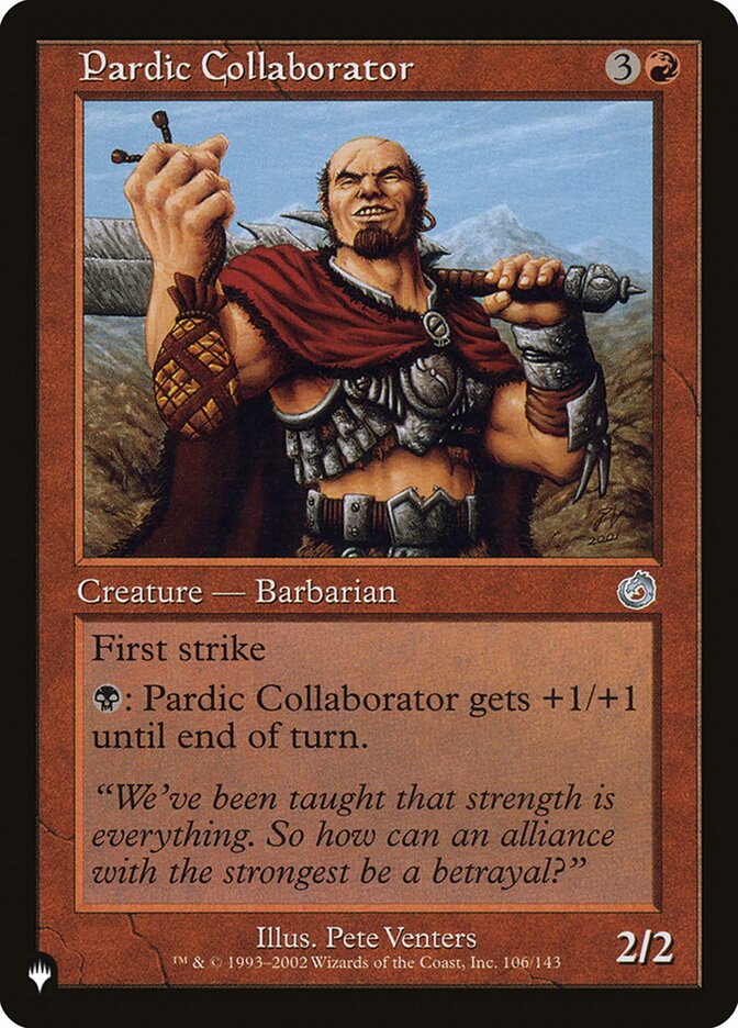 Pardic Collaborator, The List · tor-106