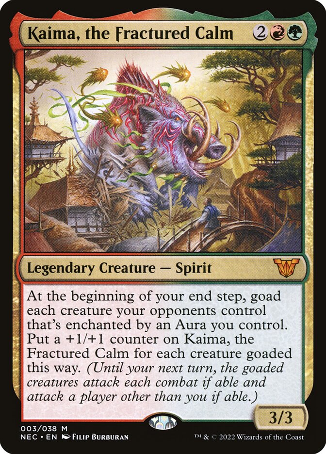 Kaima, the Fractured Calm, Neon Dynasty Commander · 003/038