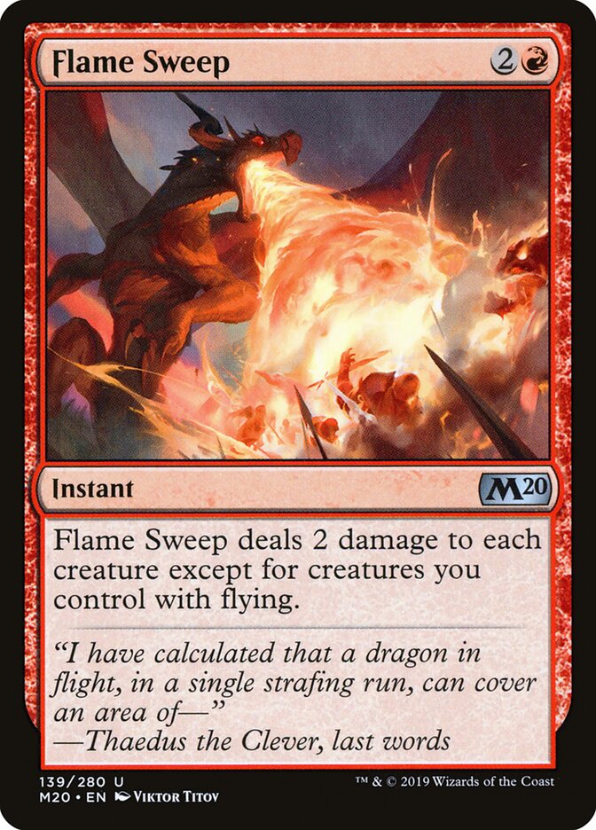 Flame Sweep, Core Set 2020 · 139/280