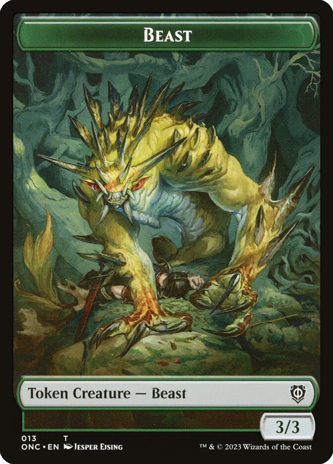 Beast, Phyrexia: All Will Be One Commander Tokens · 013