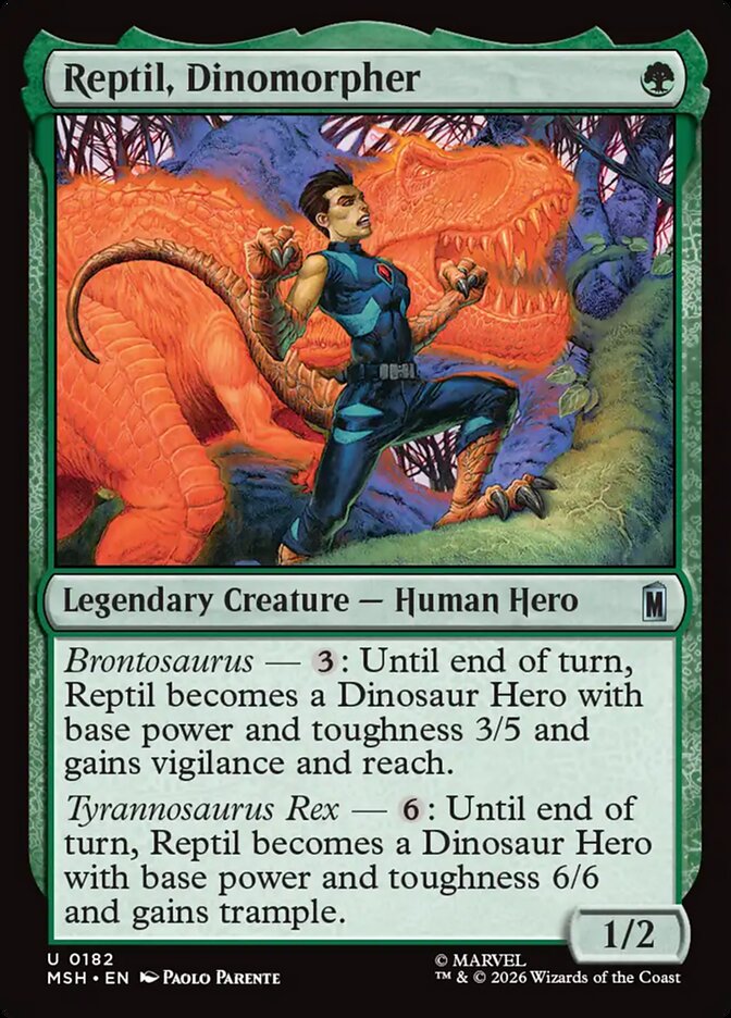 Reptil, Dinomorpher, Marvel Super Heroes · 0182