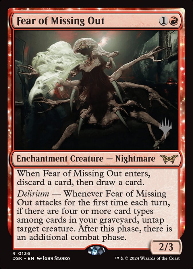 Fear of Missing Out, Duskmourn: House of Horror Promos · 0136