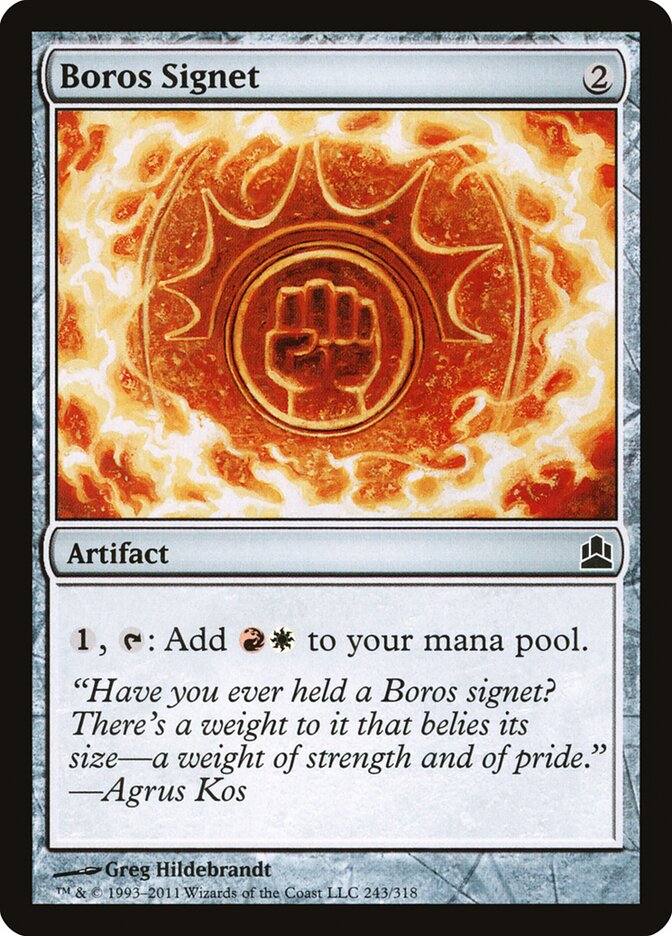 Boros Signet, Commander 2011 · 243/318