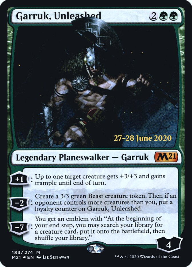 Garruk, Unleashed, Core Set 2021 Promos · 183/274