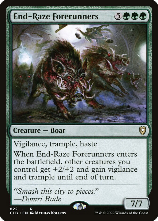 End-Raze Forerunners, Commander Legends: Battle for Baldur's Gate · 822
