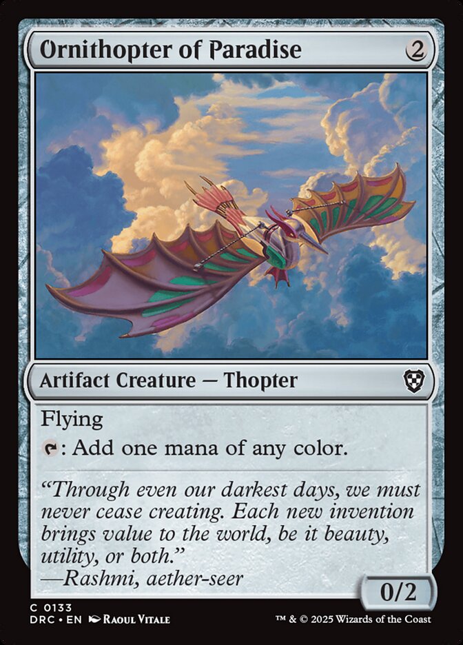 Ornithopter of Paradise, Aetherdrift Commander · 0133