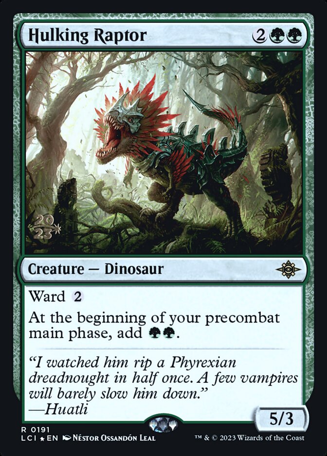 Hulking Raptor, The Lost Caverns of Ixalan Promos · 0191