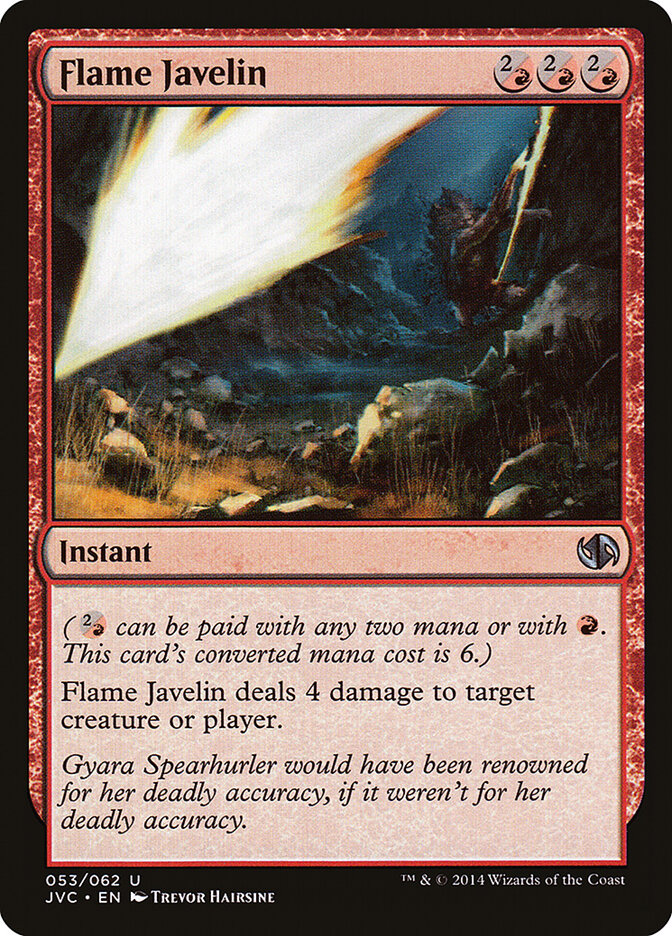 Flame Javelin, Duel Decks Anthology: Jace vs. Chandra · 053/062