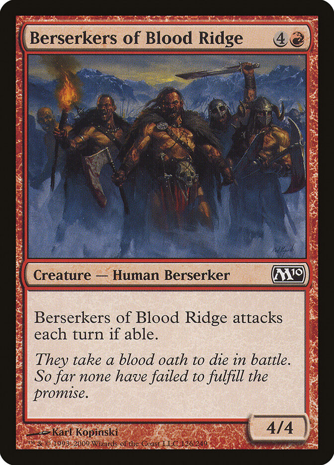 Berserkers of Blood Ridge, Magic 2010 · 126/249