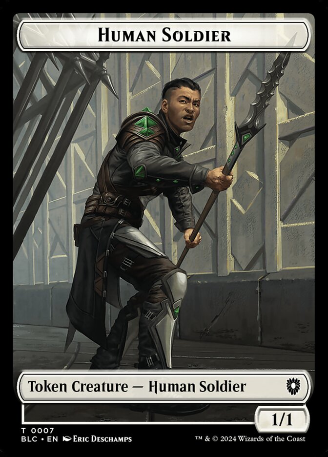 Human Soldier, Bloomburrow Commander Tokens · 0007