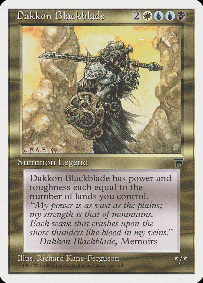 Dakkon Blackblade, Chronicles · 75