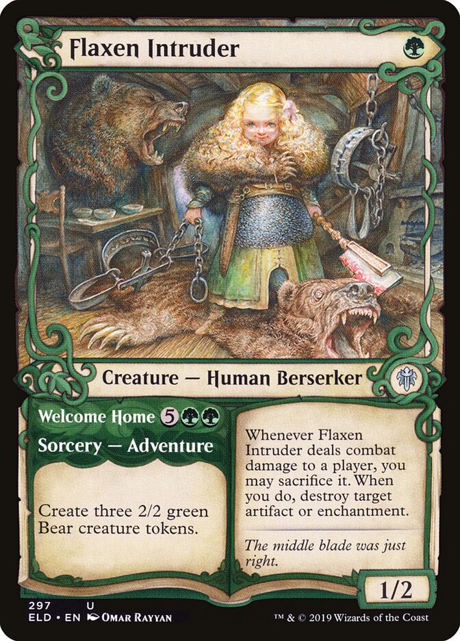 Flaxen Intruder // Welcome Home, Throne of Eldraine · 297