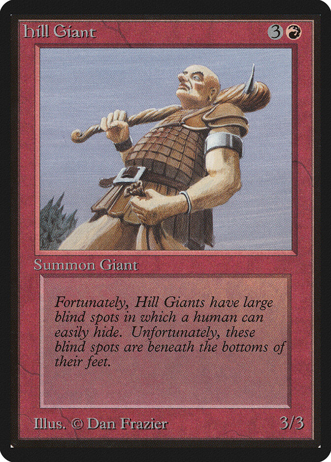 Hill Giant, Limited Edition Beta · 158