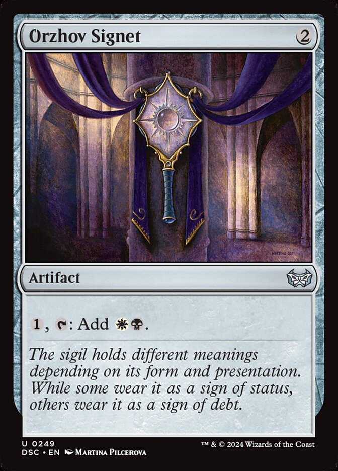 Orzhov Signet, Duskmourn: House of Horror Commander · 0249