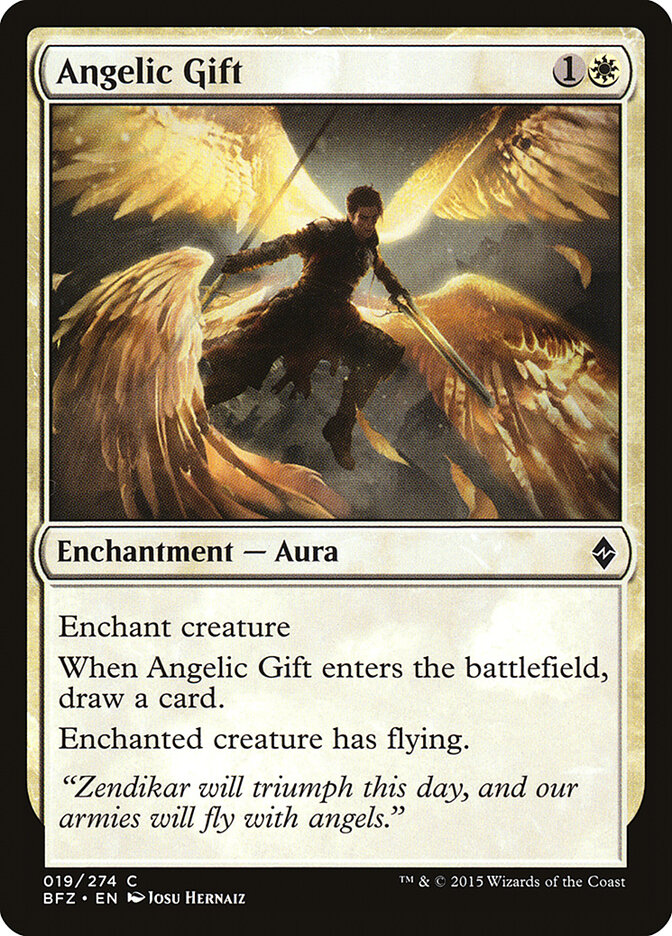 Angelic Gift, Battle for Zendikar · 019/274